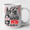 Cana alba personalizata Sunt ca un vin bun 1976, INOVATIX&reg;. 330 ml