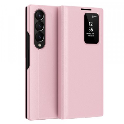 Husa pentru Samsung Galaxy Z Fold3 5G F926, Techsuit, SmartView, Roz foto