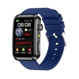 Cumpara ieftin Smartwatch iSEN TK77 Albastru, Silicon, 1.57 HD, ECG, Micro-Examinare, Risc Glicemie, Acid Uric Lipide, Apel BT, Asistent Vocal, Lanterna, SOS, 250mAh