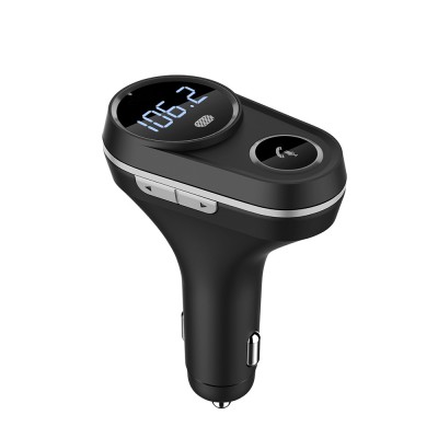 Modulator FM Bluetooth Tellur B5, Functia Siri, MicroSD, 2x USB, 12-24V, Negru foto