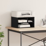 VidaXL Suport imprimantă, negru stejar, 40x32x22,5 cm, lemn prelucrat