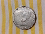 Moneda argint 2 marci, an 1936, litera J