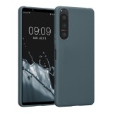 Husa kwmobile pentru Sony Xperia 5 IV, Silicon, Albastru, 59866.202, Carcasa