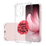 Husa antisoc pentru oppo reno13 pro, airbag pro, clear, belive in your own magic