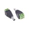 Set 4 Mufa / Conector alimentare tata 5.5x2.1 cu borne prindere, 12V DC , Active, pentru camere supraveghere cctv, negru