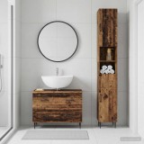 Cumpara ieftin Set de dulapuri pentru baie, 2 piese HAARLEM Lemn vechi