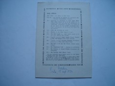 Program teatru Prizionerul din Manhattan - Neil Simon, teatrul National, 1974