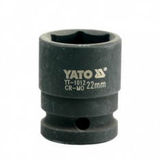 Cheie tubulara hexagonala de impact 1/2", 22mm, Yato YT-1012