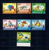 Anguilla 1982 - Disney, desene animate, Campionatul Mondial de Fotbal, serie incompleta, neuzata