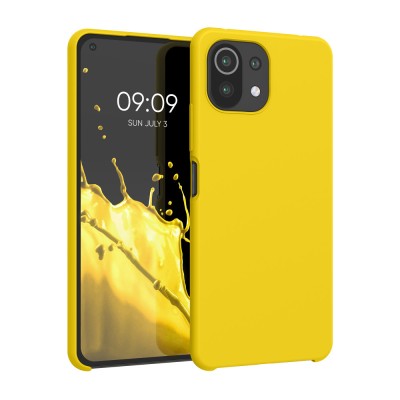 Husa pentru Xiaomi Mi 11 Lite 5G, Silicon, Galben, 54730.165, kwmobile foto