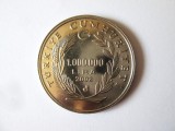 Rara! Turcia 1000000/1 milion Lira 2002 UNC moneda comemorativă:Yunus Emre