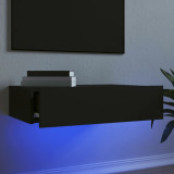 Comoda TV cu lumini LED, negru, 60x35x15,5 cm GartenMobel Dekor, vidaXL