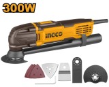 Cumpara ieftin Unealta Multifunctionala 300W, 20000rpm + Accesorii, multicuuter Ingco MF3008