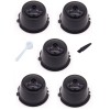Set 5 Capsule cafea, reutilizabila, reincarcabila, compatibil Dolce Gusto, negru, cu periuta si lingurita