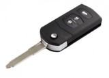 Set 2 bucati - Carcasa cheie Topautochei&amp;#174; compatibila cu Mazda 2 3 5 6 RX8 MX5 3 butoane briceag