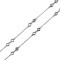 Colier argint 925 cu pietre, reglabil, 40+6 cm