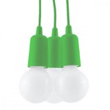 Lampa Suspendată Diego Verde Pvc 3 Becuri Neregulat Modernă De Interior