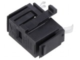 Clemă siguranţe cilindrice 5x20mm clichet neagră, SCHURTER