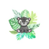 Sticker decorativ Pantera, Multicolor, 55 cm, 3649ST