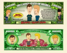 !!! SUA = FANTASY NOTE (TJ6) = DESENE ANIMATE : BEAVIS &amp; BUTT-HEAD - 2022 - UNC