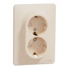 Priza dubla schuko cu protectie copii 16A Schneider Sedna bej SDD312221