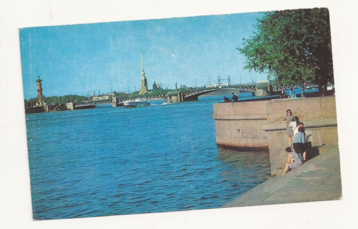 CP5-Carte Postala- RUSIA - Leningrad, view to the Neva ,necirculata 1972