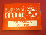 Program fotbal - DINAMO BUCURESTI (tur Divizia A 1987-1988)