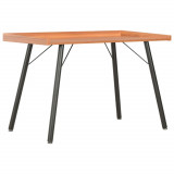 Birou vidaXL Maro 90x50x79 cm, Lemn si Otel, Design Modern, Birou PC, Masa Scris, Birou Studiu