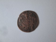 Rara! Comitatul Princiar Gorizia si Gradisca 1 Soldo 1770 G Maria Terezia foto