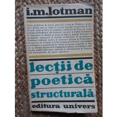 Lecții de poetică structurală, I. M. Lotman