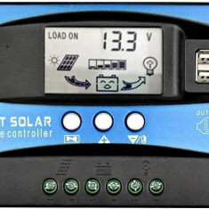 Controler de încărcare solară MPPT 1A Afișaj LCD dublu USB 12V 24V Regulator de