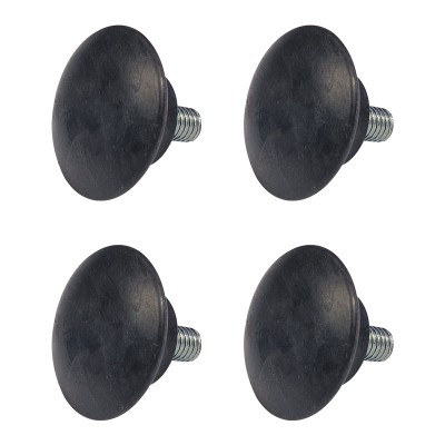 Picior pentru mobila &amp;Oslash; 36 mm, filet M6 x 12 mm, negru, 4 buc / set foto