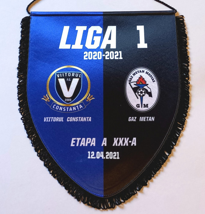 Fanion meci fotbal VIITORUL CONSTANTA-GAZ METAN MEDIAS (12.04.2021)