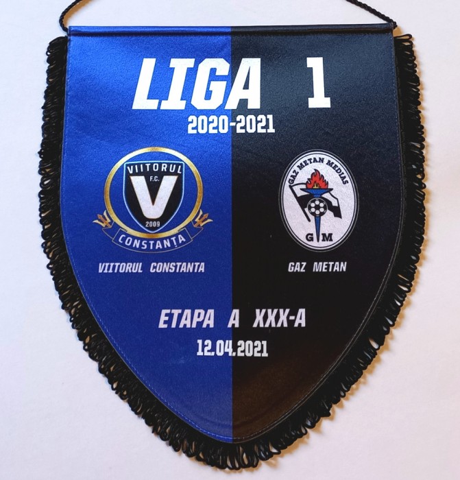 Fanion meci fotbal VIITORUL CONSTANTA-GAZ METAN MEDIAS (12.04.2021)