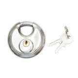 Lacat tip disc din otel inoxidabil, cu 2 chei