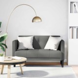 VidaXL Canapea loveseat, gri &icirc;nchis, 111 cm, textil 4100561