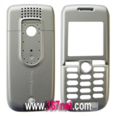 CARCASA pt. SONY-ERICSSON K300 ARGINTIE CU BLEU CU TASTATURA foto