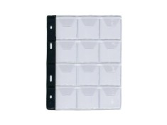 File PVC de rezerva Schulz pentru 12 monede, dimensiune 44 mm.max.