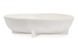 Cumpara ieftin Set 2 boluri decorative aluminiu alb Hisar 31x30.5x8.5 cm
