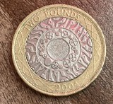 C50 - Moneda foarte veche - Anglia - 2 lire sterline - 2004