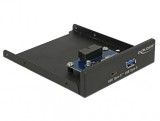 Front Panel 3.5&quot; USB 3.1 Gen 1 cu 1 x USB-A + 1 x USB-C, Delock 63962