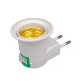 Cumpara ieftin Dulie cu intrerupator si stecher, cu bec LED E27 10W, alb neutru 4500K, fix, alb
