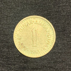 Moneda 1 dinar 1983 Iugoslavia