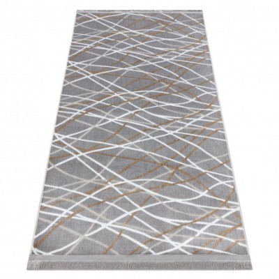 Covor Sample EXCLUSIVE 001 Valuri gri, 83x155 cm foto