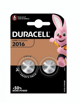 Baterie Duracell CR2016 3V litiu blister 2 buc. foto