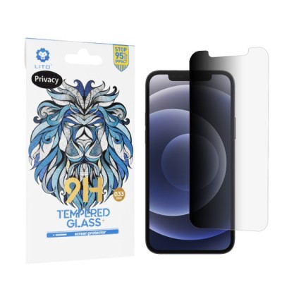 Folie pentru iPhone 12 / 12 Pro - Lito 2.5D Classic Glass - Privacy foto