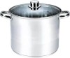 Oala cu capac Michelino XXL, 23 litri, 34 cm, otel inoxidabil, argintiu