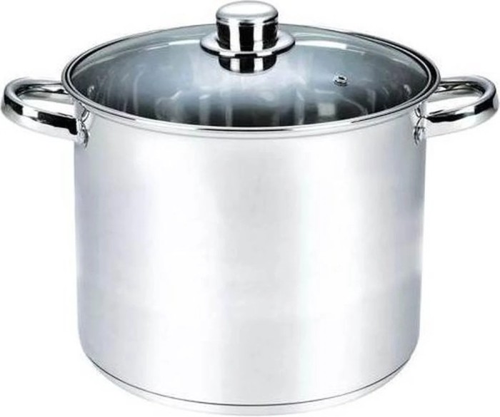Oala cu capac Michelino XXL, 23 litri, 34 cm, otel inoxidabil, argintiu