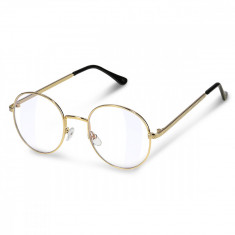 Ochelari fara prescriptie medicala Navaris pentru lumina albastra, Unisex, Gold, 48518.40