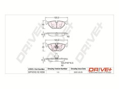Dr!ve+ DP1010.10.1038 set placute frana,frana disc